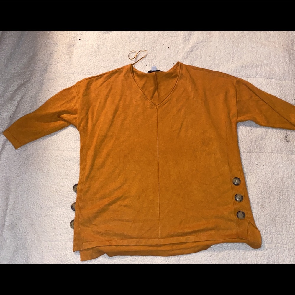 Mustard yellow blouse